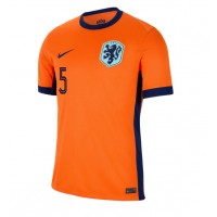 Camiseta Países Bajos Nathan Ake #5 Primera Equipación Replica Eurocopa 2024 mangas cortas